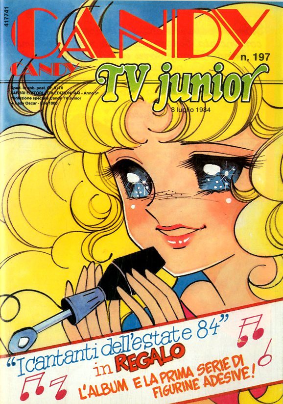 Sergio Frigerio - Candy Candy n. 197, originale di copertina, matita tempera e acquerello su cart...
