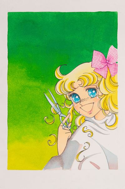 Candy Candy n. 216 (originale di copertina, matita, tempera e acquerello su cartoncino)