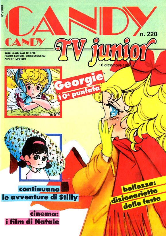 Sergio Frigerio - Candy Candy n. 220 — matita, tempera e acquerello su cartoncino (1984)