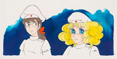Candy Candy col disco - Al lavoro, dolce Candy! (illustrazione originale, 1981)