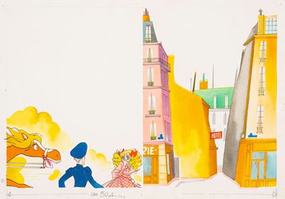 Candy Candy col disco – Al lavoro, dolce Candy! (illustrazione originale)