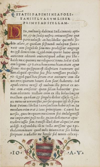 Statii Syluarum Libri Quinque, Thebaidos Libri Duodecim, Achilleidos Duo