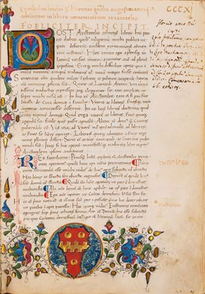 Guilielmi Becchii florentini generalis Augustinianorum comentum in libros iconomicorum aristotelis
