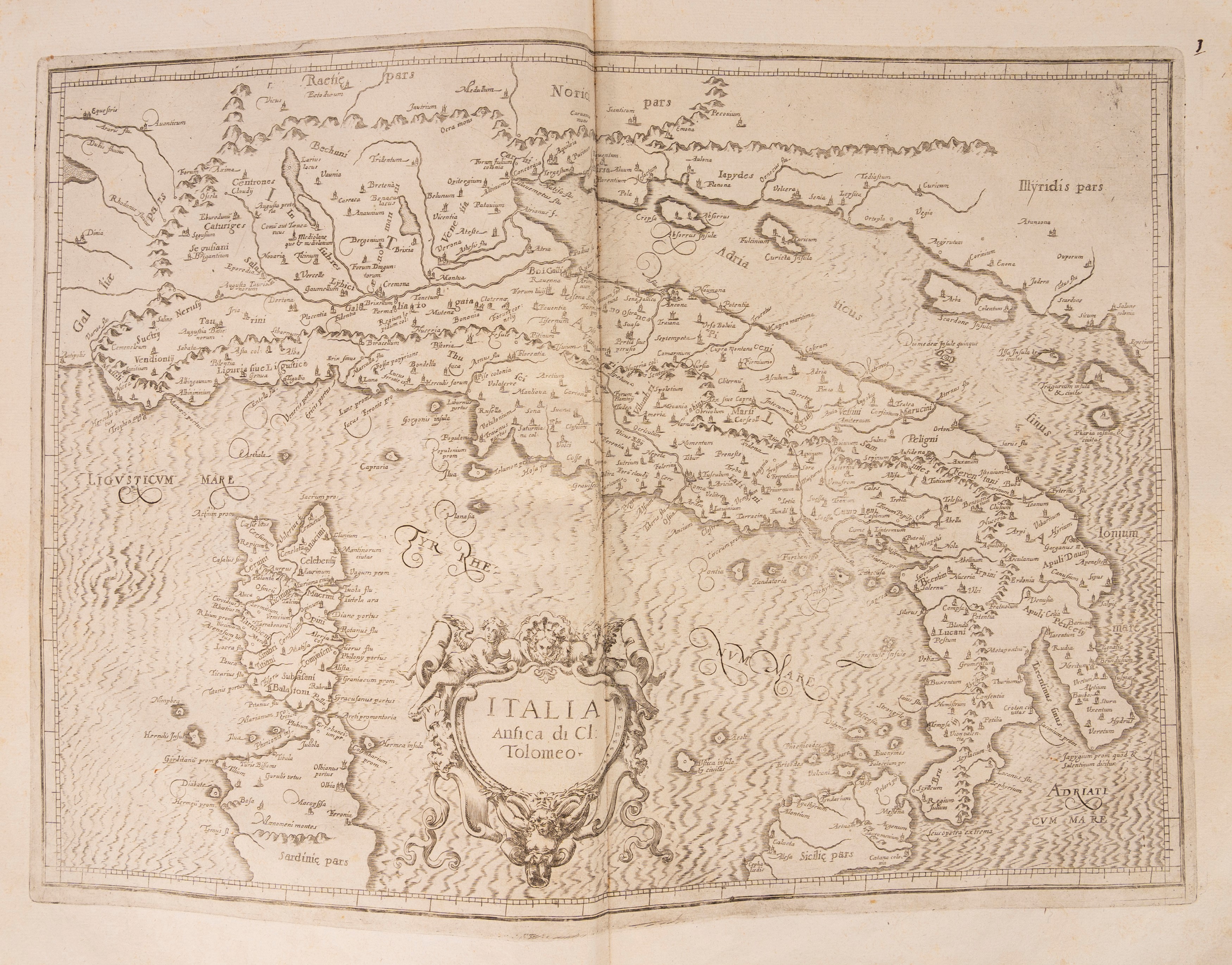 Italia di Gio. Ant. Magini data in luce da Fabio suo figliuolo al serenissimo Ferdinando Gonzaga ...