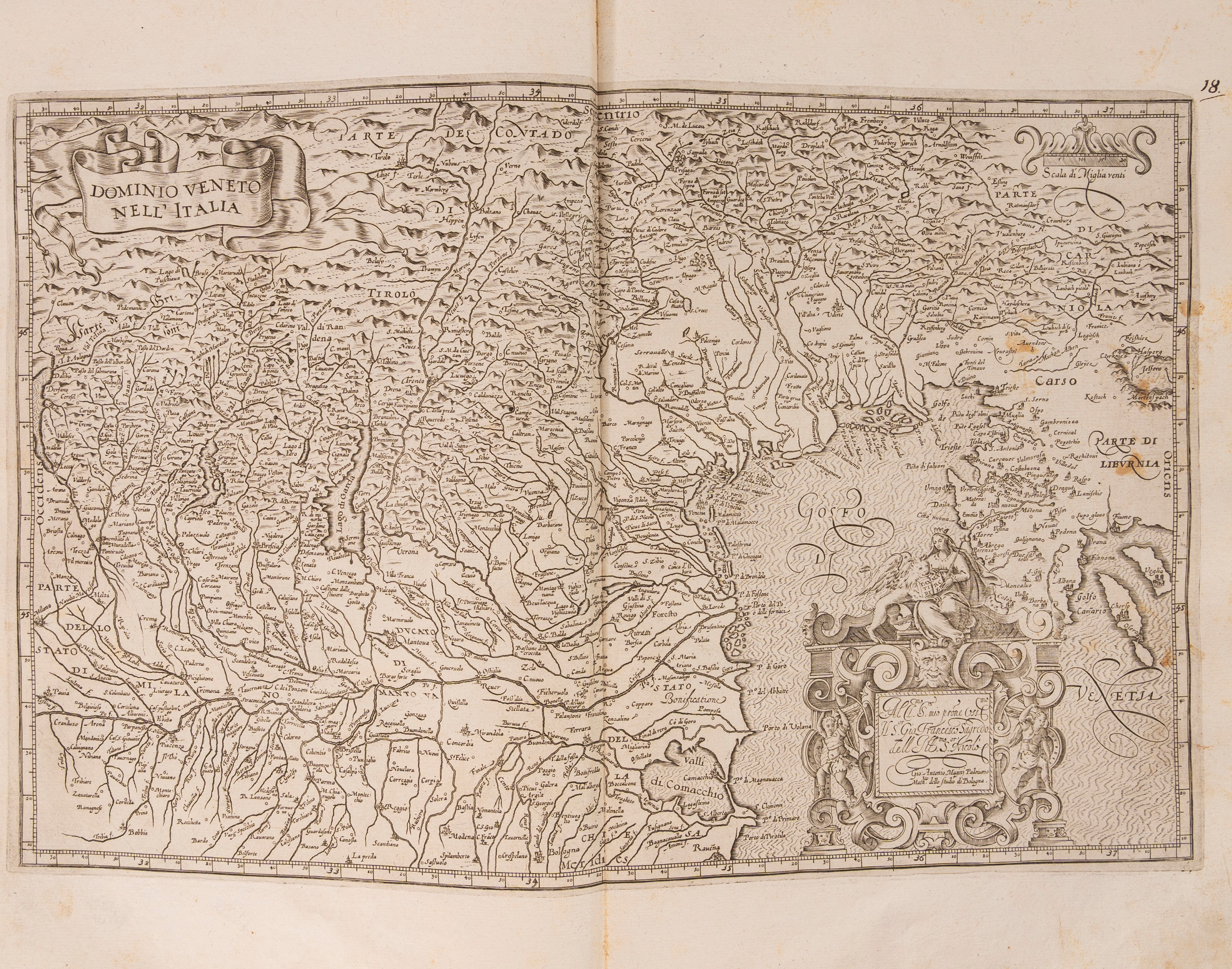 Italia di Gio. Ant. Magini data in luce da Fabio suo figliuolo al serenissimo Ferdinando Gonzaga ...