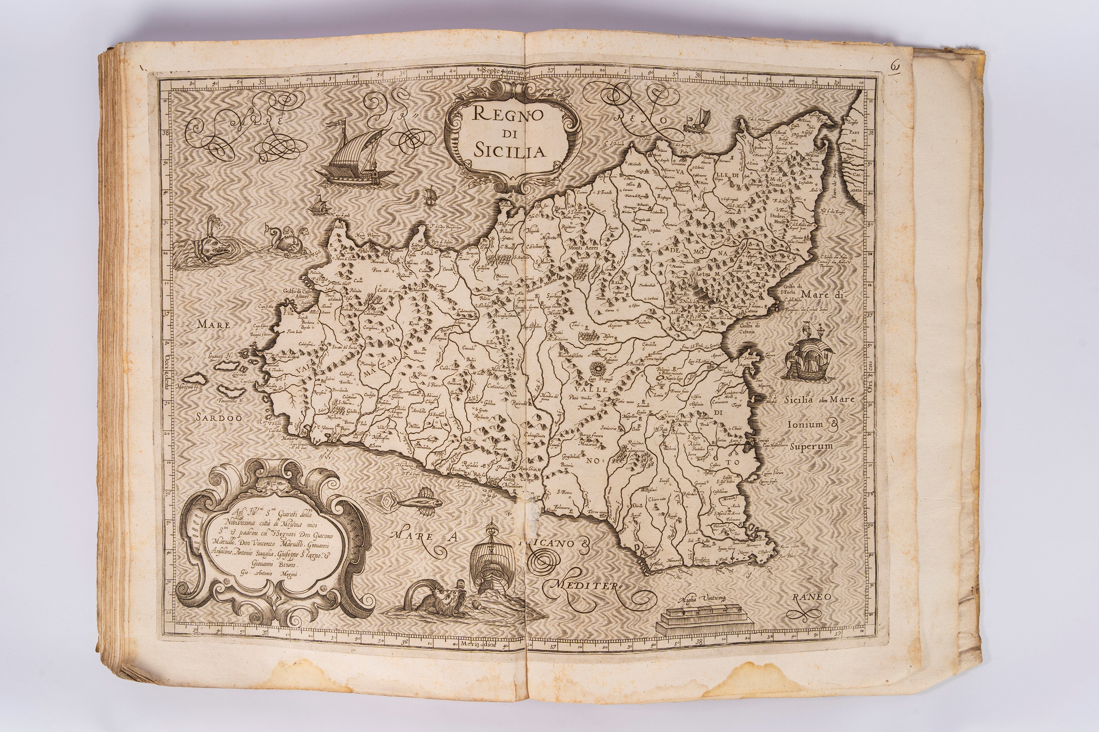 Italia di Gio. Ant. Magini data in luce da Fabio suo figliuolo al serenissimo Ferdinando Gonzaga ...