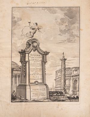 Opera del caval. Francesco Boromino cavata da suoi Originali cio&egrave; la Chiesa e Fabrica della Sapienza di Roma con le vedute in prospettiva.