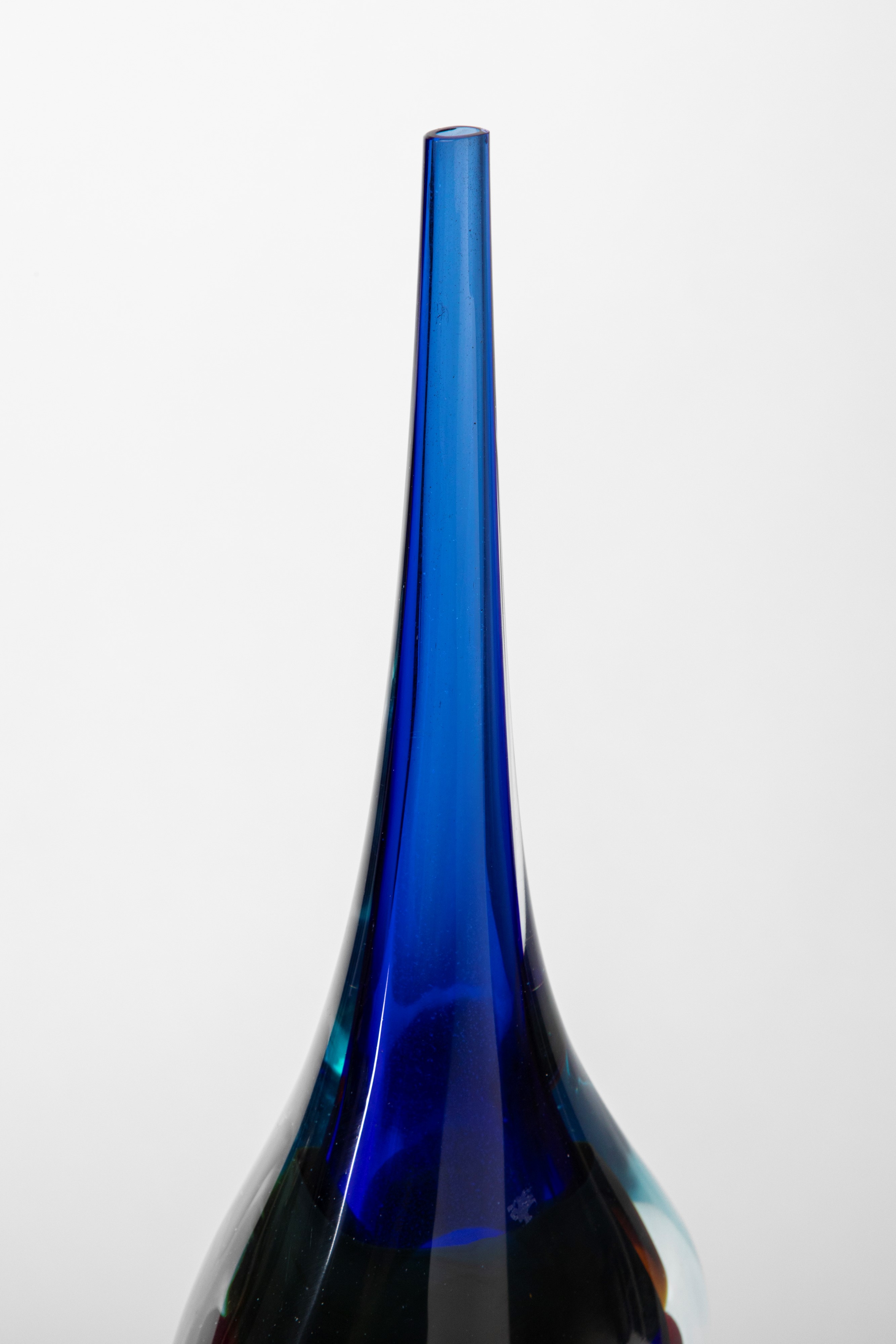 Luciano Gaspari - Vaso della serie «Marine» in vetro sommerso, Murano
