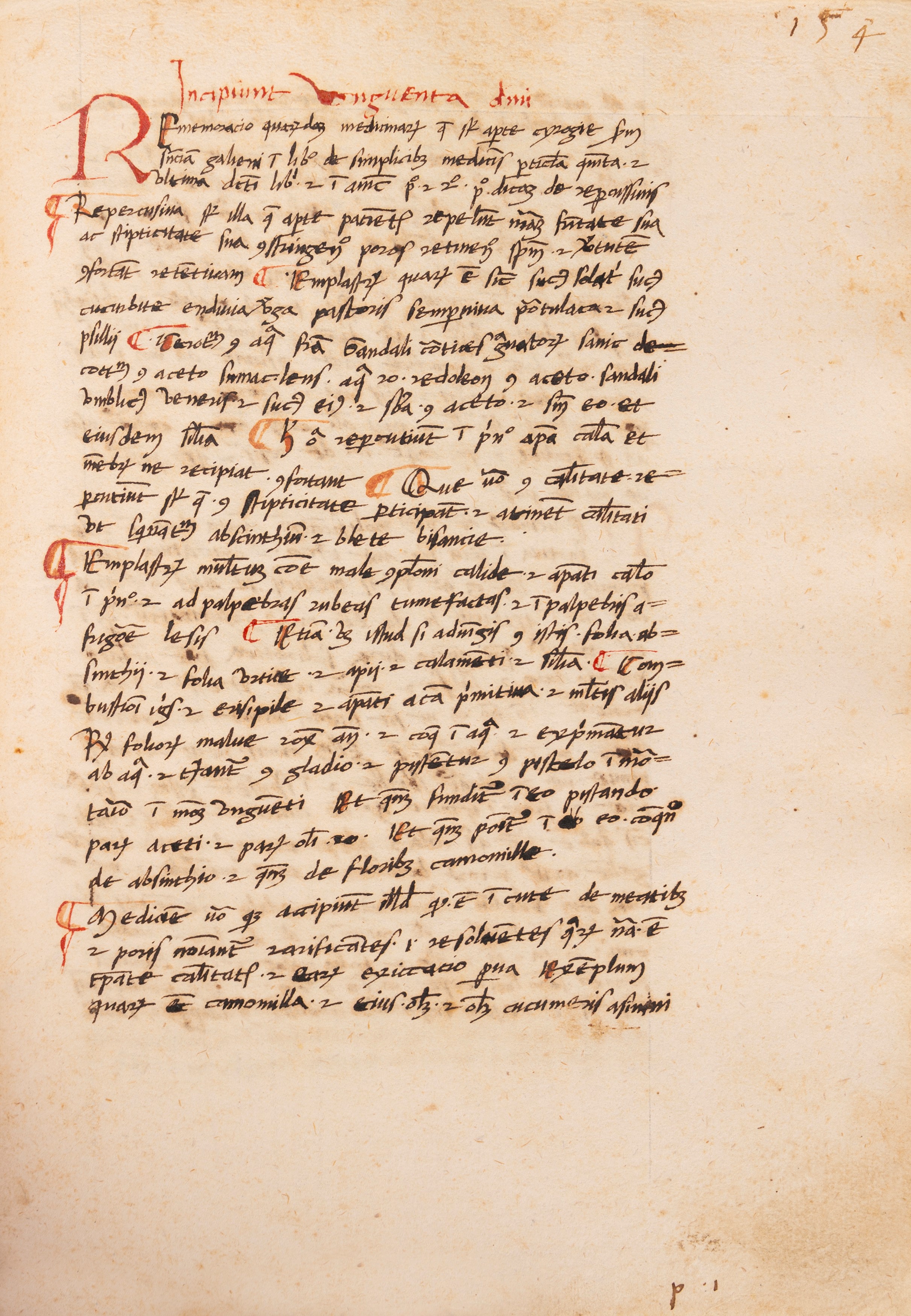 Leonardus de Berta Palia praticha [Chirurgia]