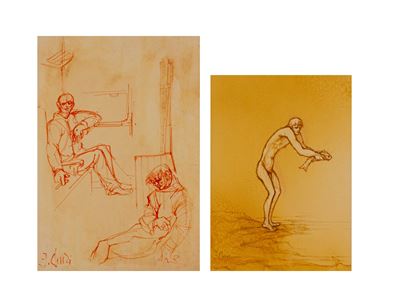 Lotto di due disegni