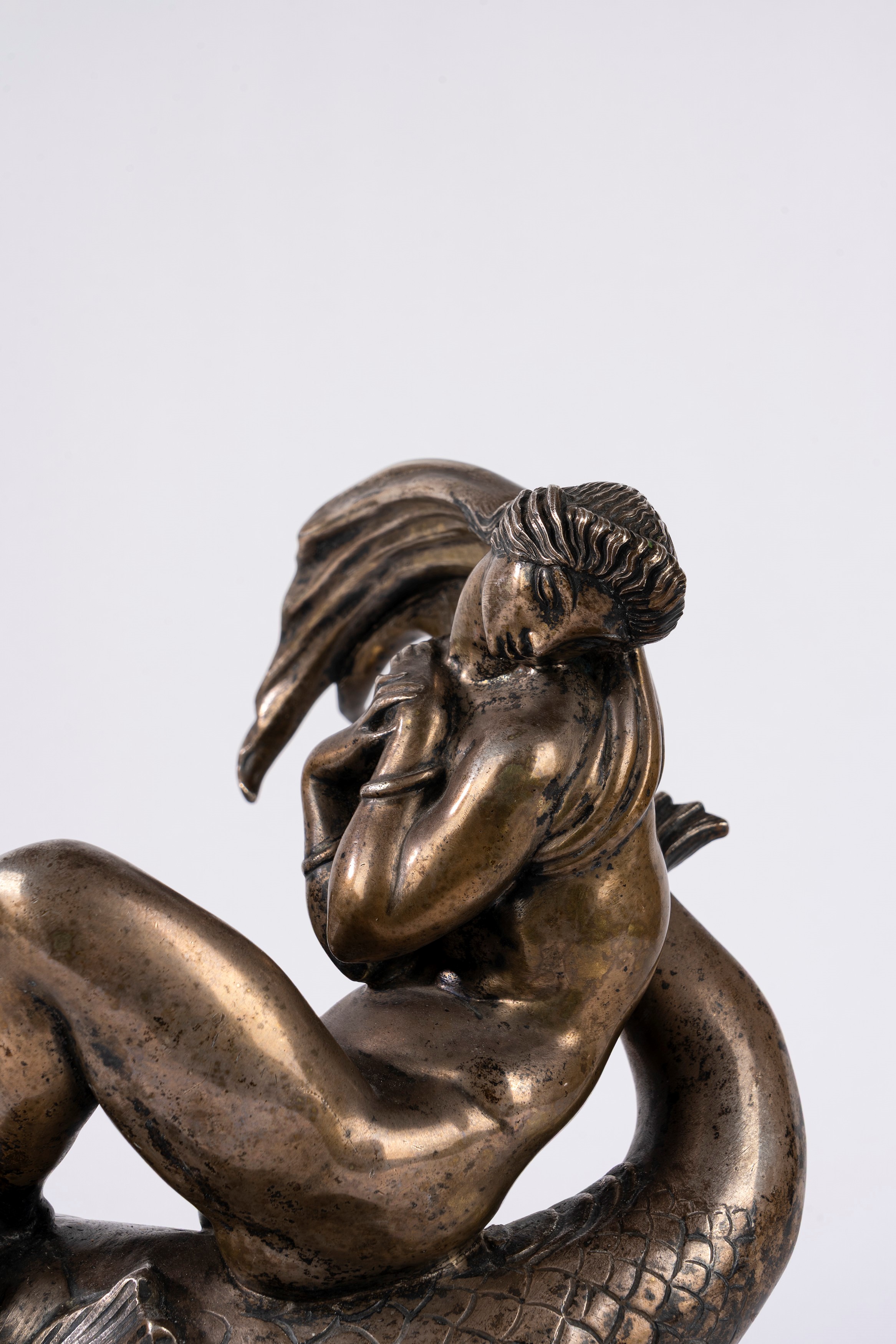 Silvio Canevari - Galatea (modello in bronzo e argento, con base in marmo nero)
