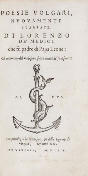 Poesie volgari, nuouamente stampate, di Lorenzo de' Medici