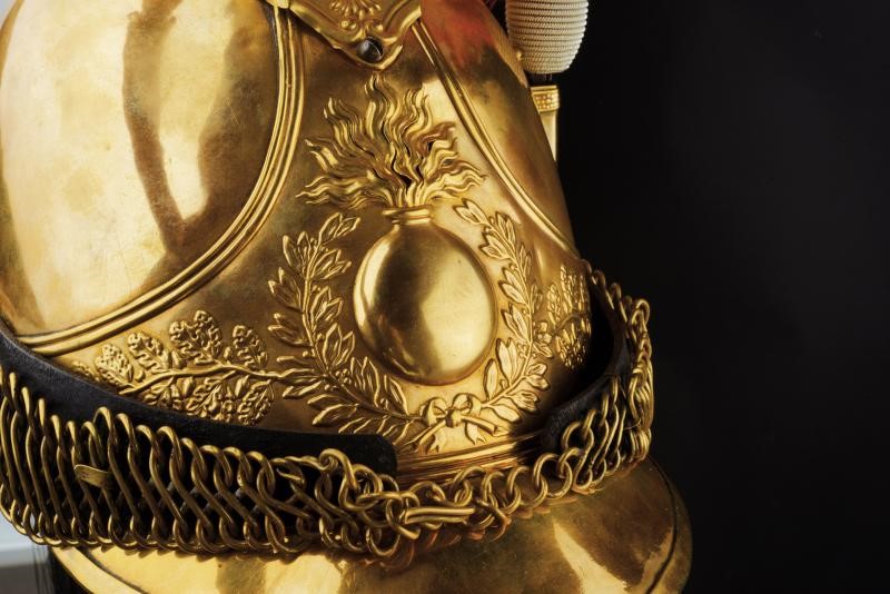 Elmo da sottufficiale dei dragoni di linea Mod. 1825, trasformato nel 1830