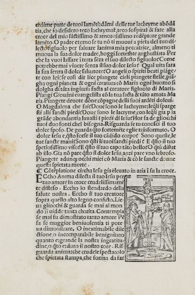 Operetta del Amore di Jesu Composta da Frate Hieronymo da Ferrara
