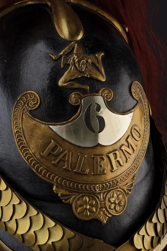 Elmo della Guardia Civica di Palermo, periodo 1848