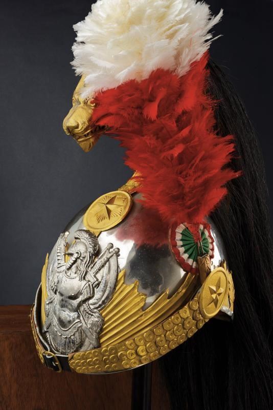 Bell' elmo per truppa dei corazzieri, epoca primi anni della Repubblica