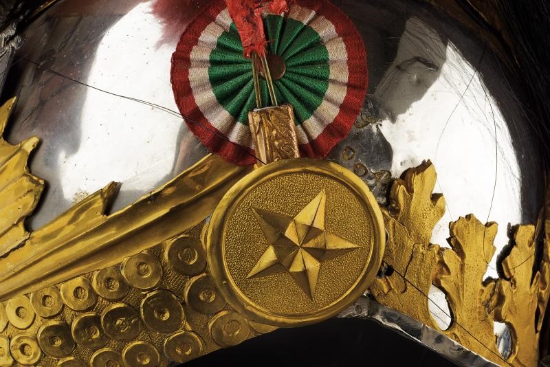 Bell' elmo per truppa dei corazzieri, epoca primi anni della Repubblica