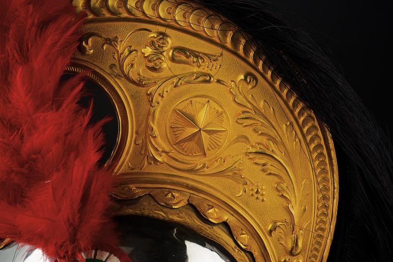 Bell' elmo per truppa dei corazzieri, epoca primi anni della Repubblica