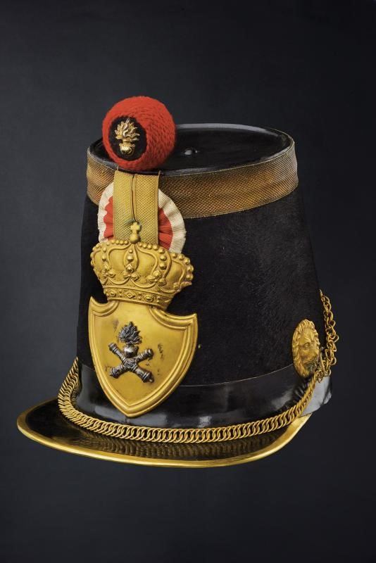 Shako per corpo di artiglieria a piedi