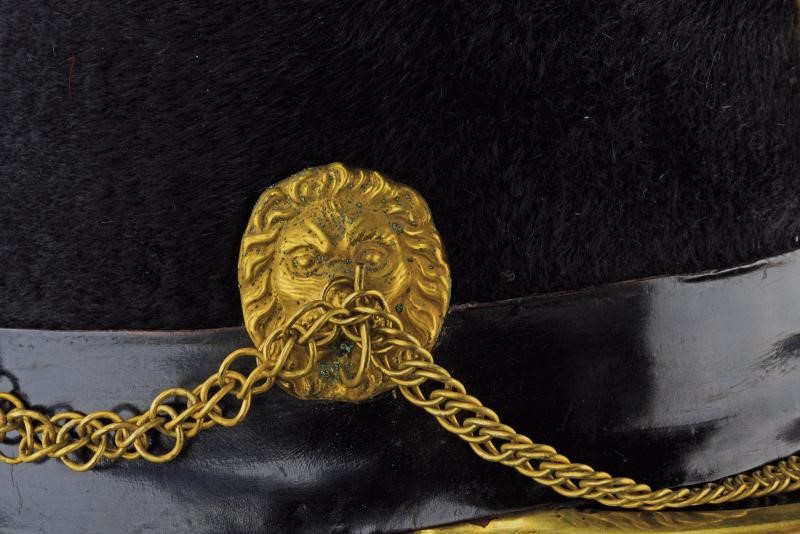 Shako per corpo di artiglieria a piedi
