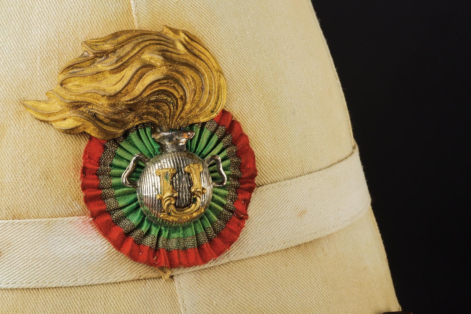 Casco coloniale per ufficiali carabinieri, Epoca Umberto I