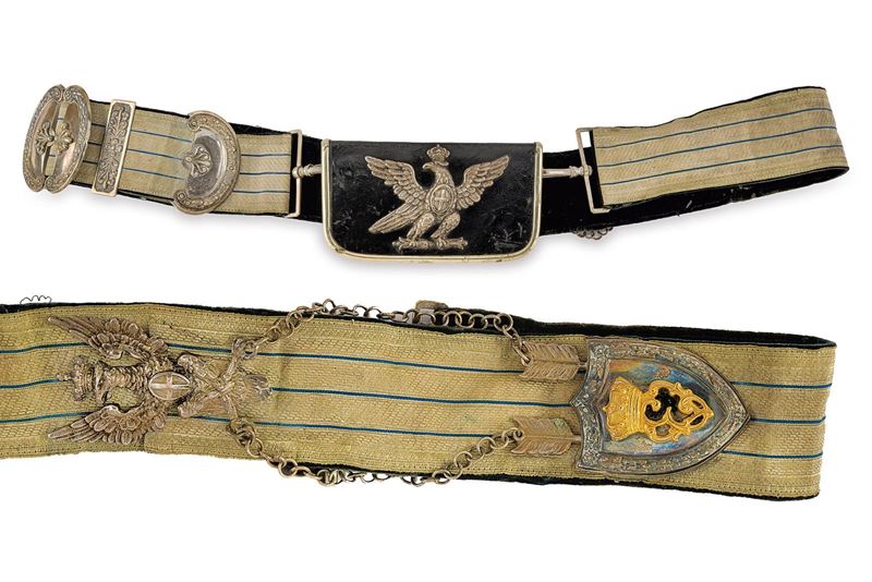 Giberna e bandoliera per cavalleria, Epoca Vittorio Emanuele II