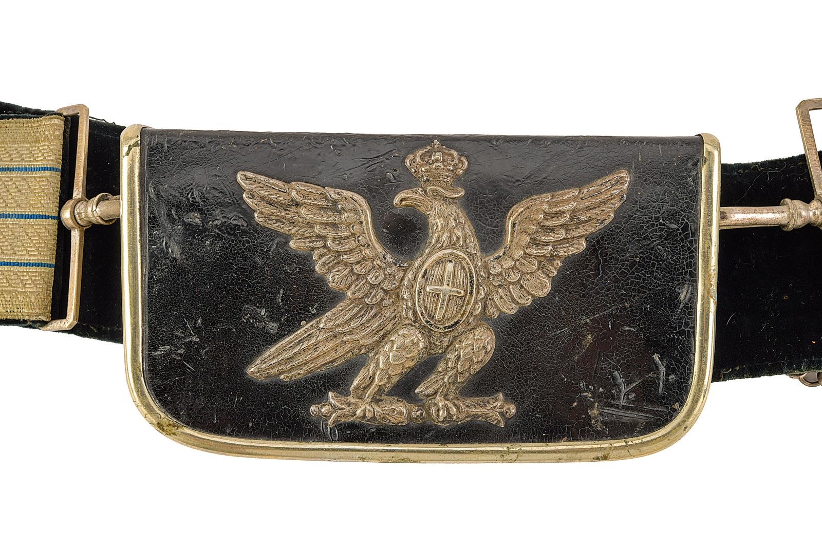 Giberna e bandoliera per cavalleria, Epoca Vittorio Emanuele II