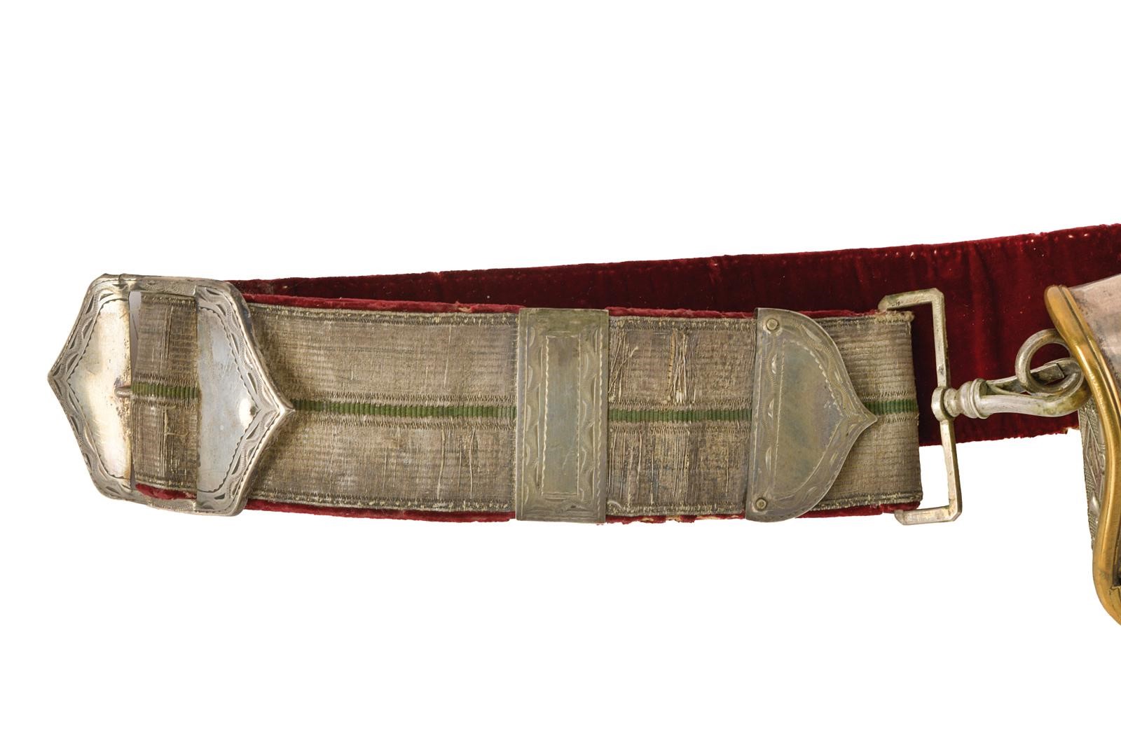 Giberna e bandoliera per ufficiale del Reggimento Ussari di Piacenza, Regno d’Italia (1860-1870)