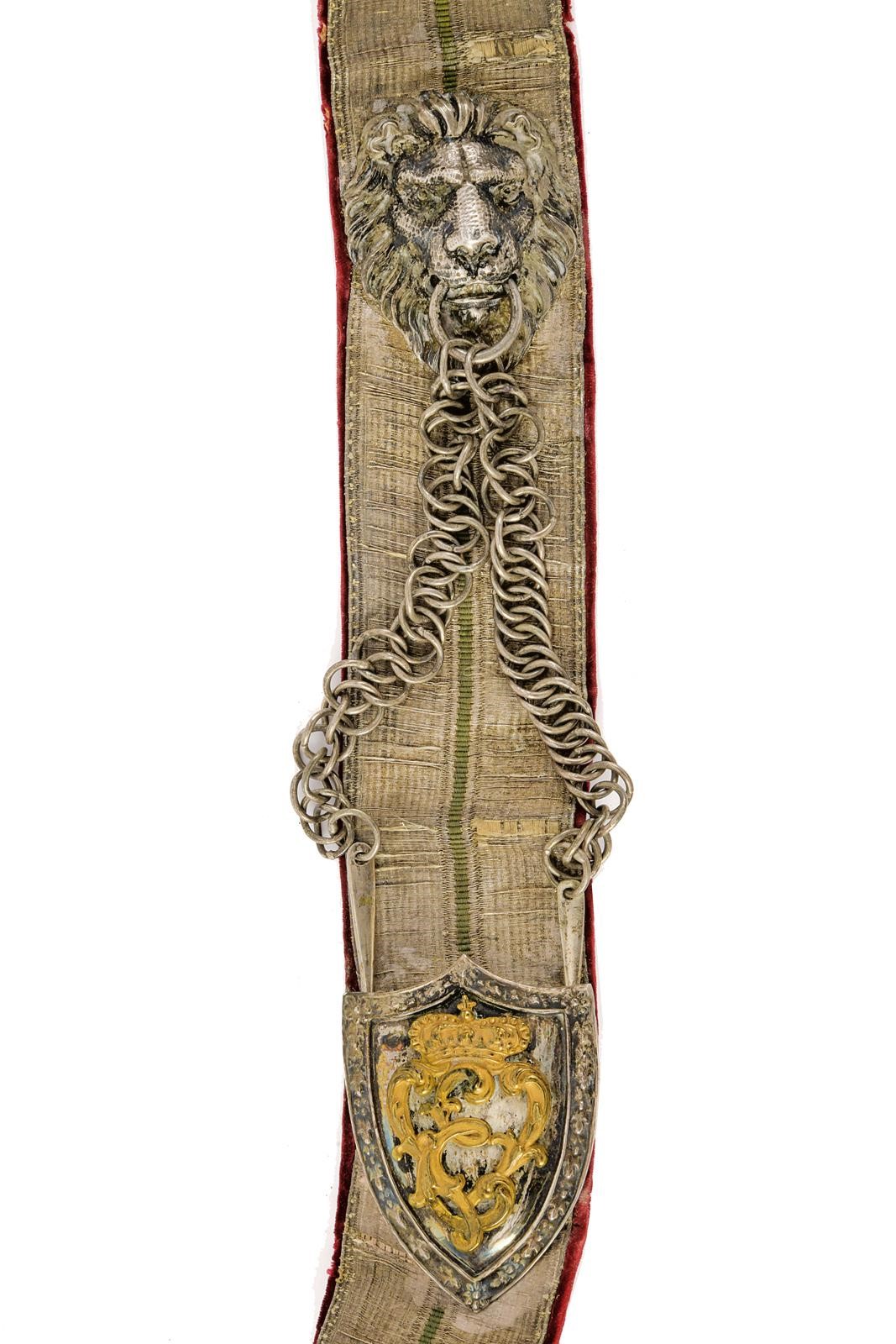 Giberna e bandoliera per ufficiale del Reggimento Ussari di Piacenza, Regno d’Italia (1860-1870)