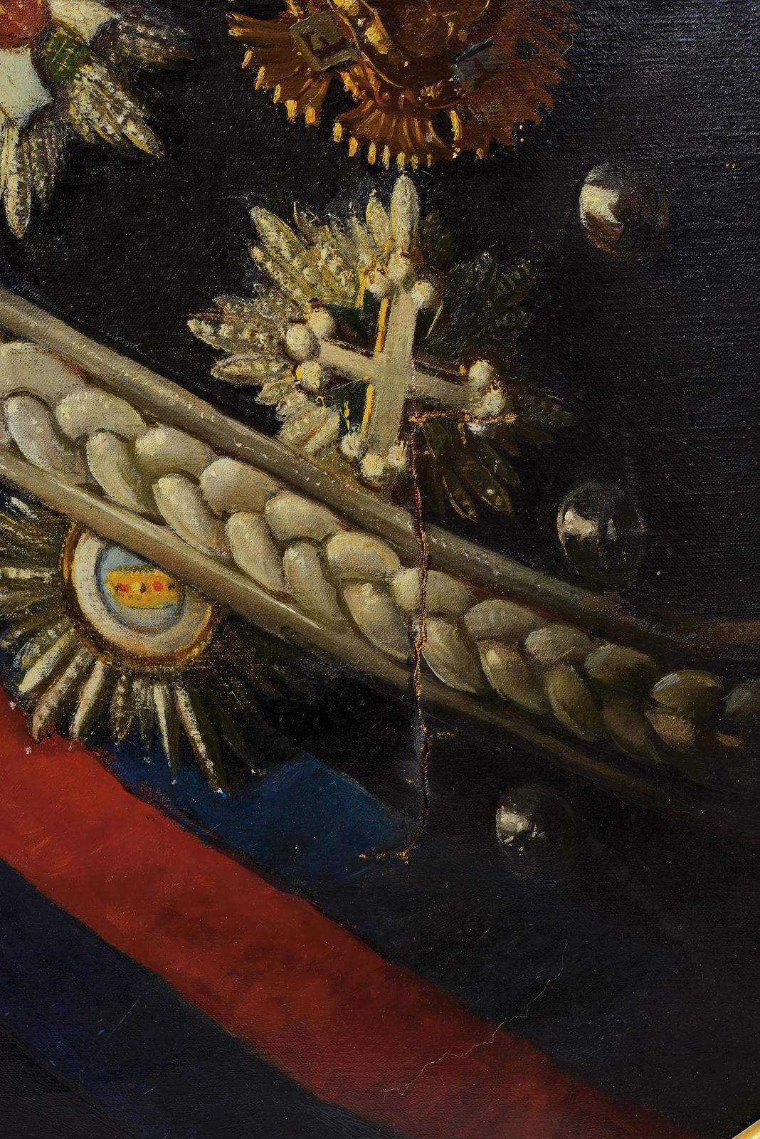Umberto I di Savoia, raffigurazione del Re in uniforme, fine XIX secolo
