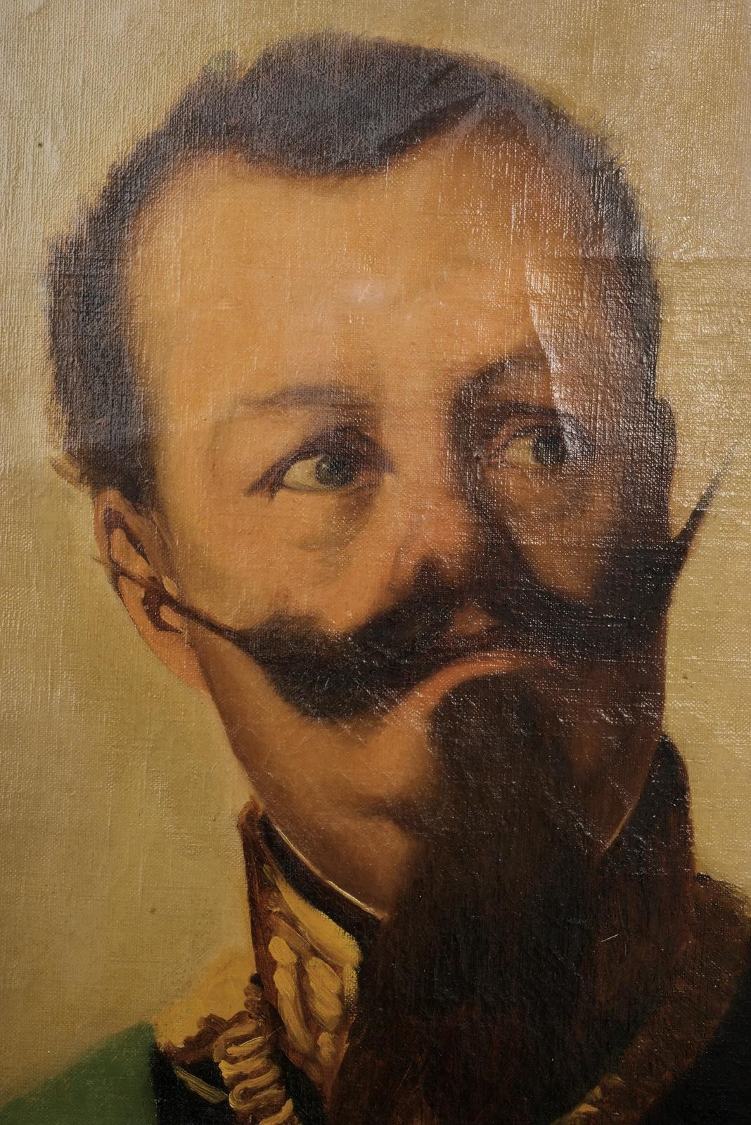 Regno d'Italia, Ritratto di Vittorio Emanuele II giovane, olio su tela