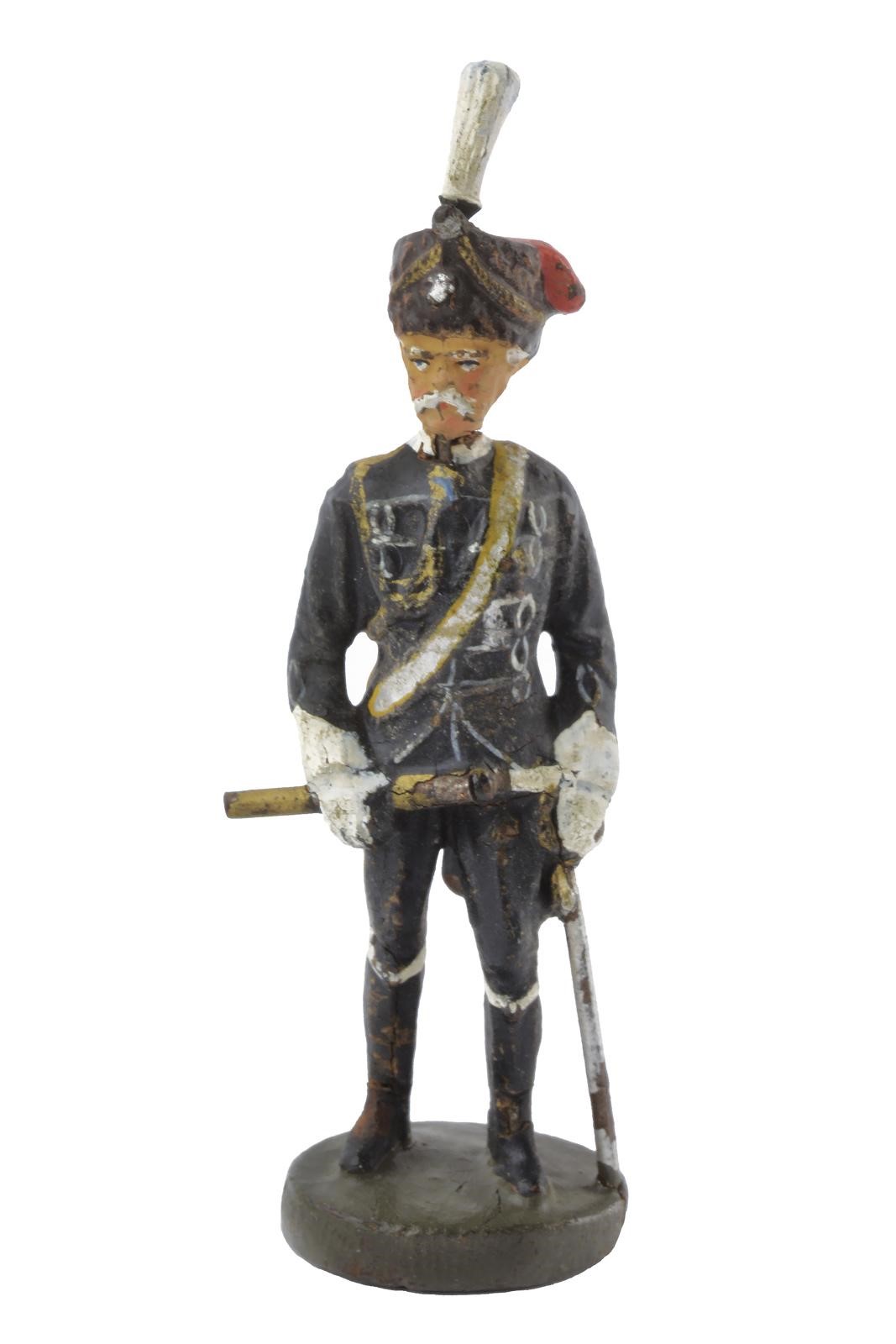 Personaggio Elastolin, Feldmaresciallo von Mackensen in uniforme da ussaro, pasta policroma