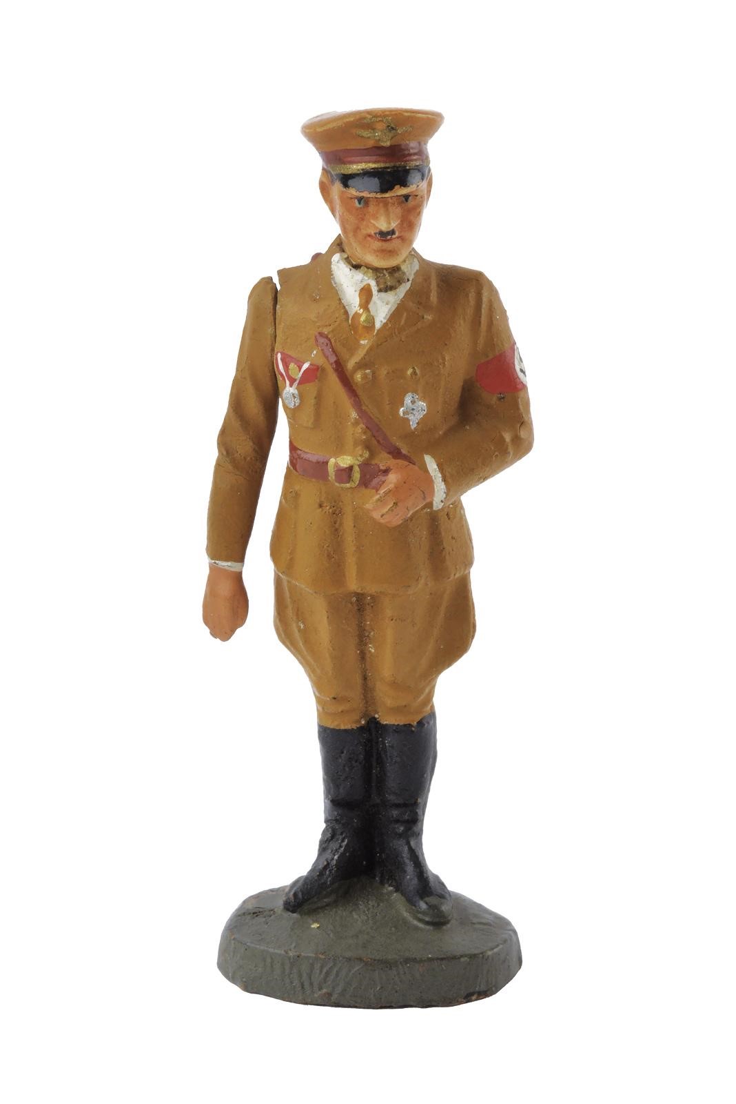 Elastolin, Personaggio con figura di Adolf Hitler (braccio destro movibile) in policromia, German...