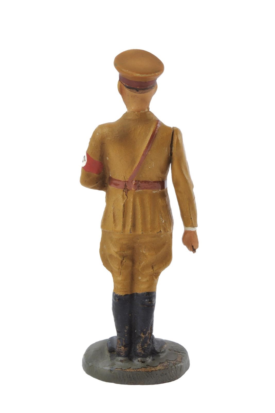 Elastolin, Personaggio con figura di Adolf Hitler (braccio destro movibile) in policromia, German...