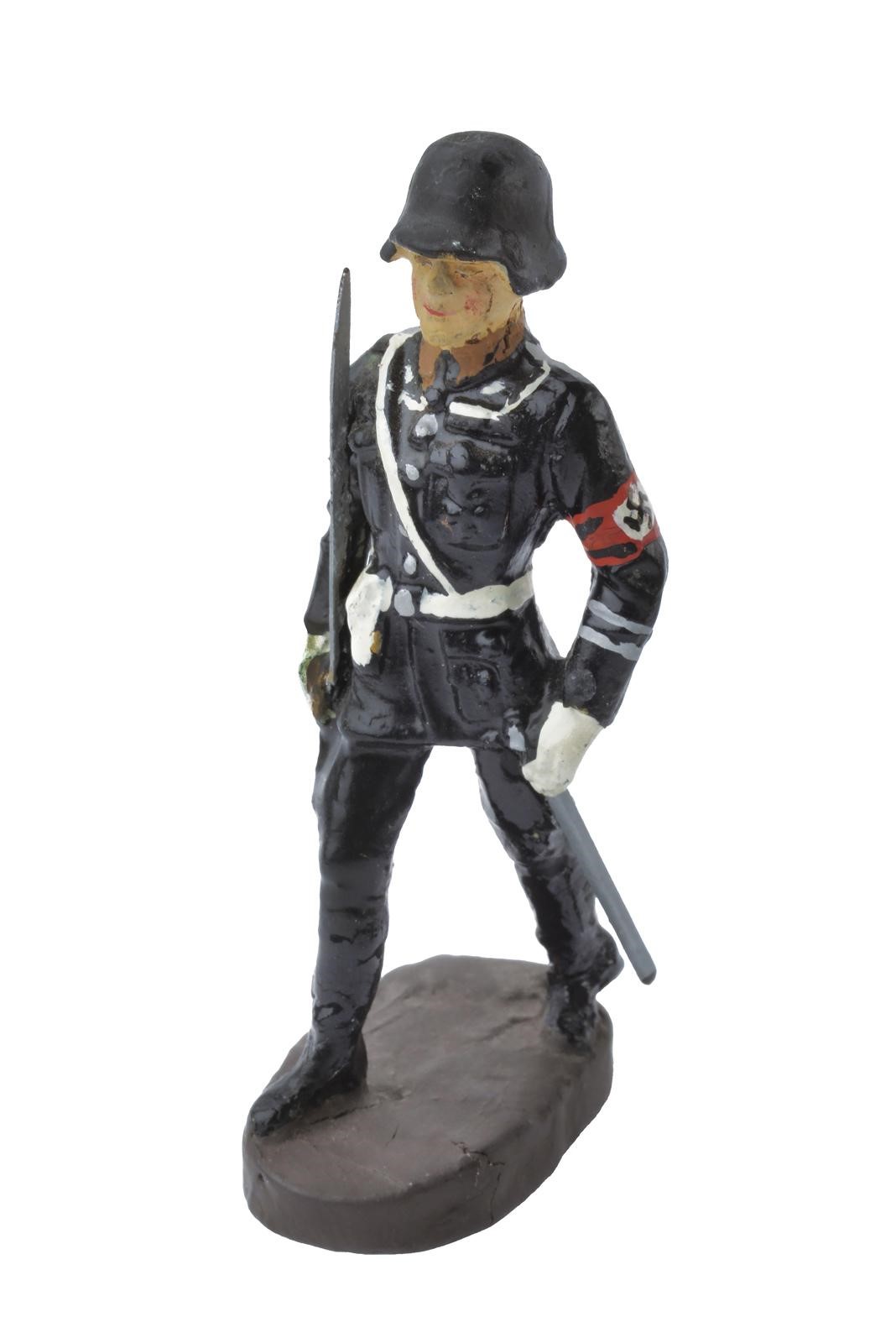 Elastolin, Figura di soldati delle SS con ufficiale e musicisti, policromia (Germania, 1940 circa...
