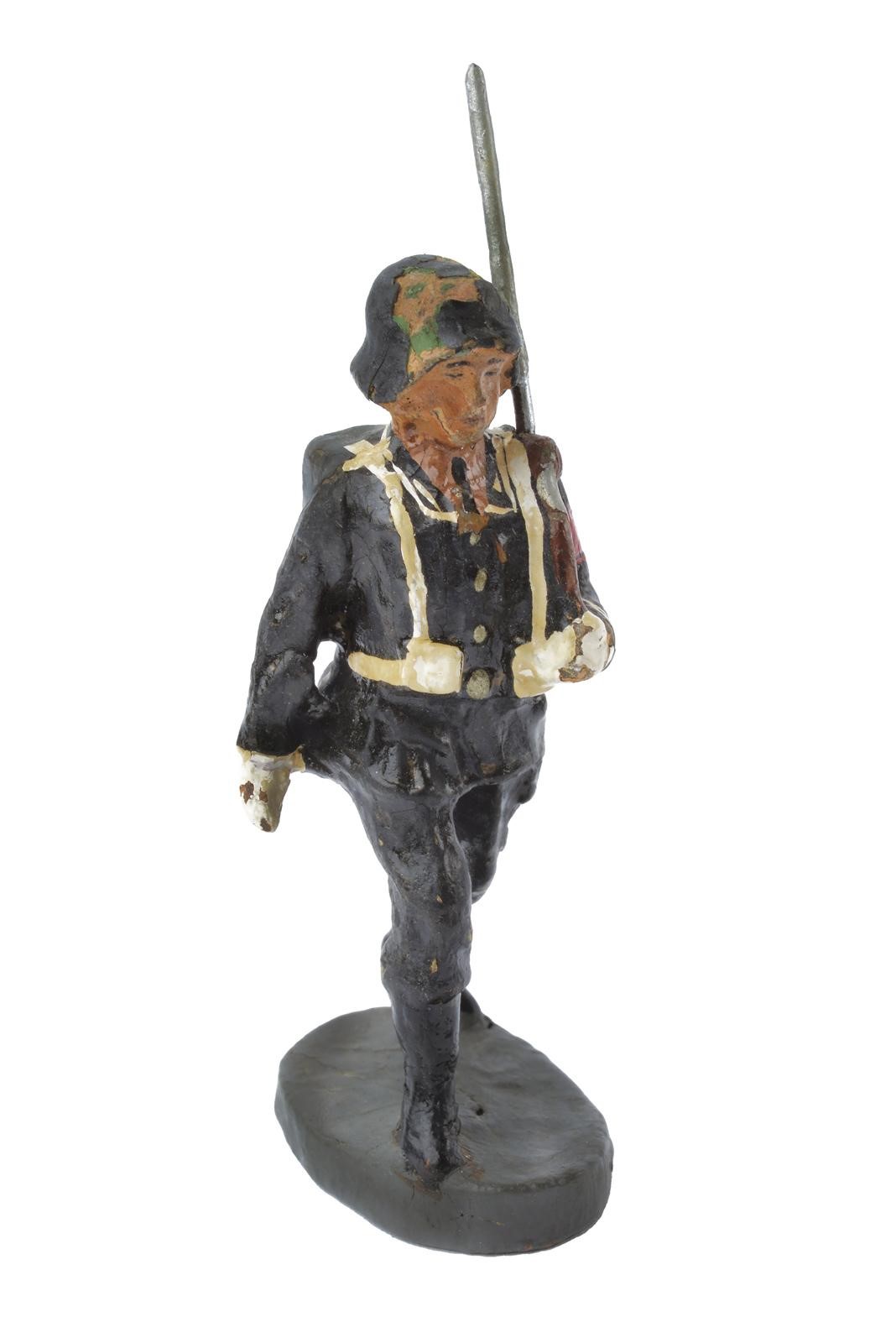 Elastolin, Figura di soldati delle SS con ufficiale e musicisti, policromia (Germania, 1940 circa...