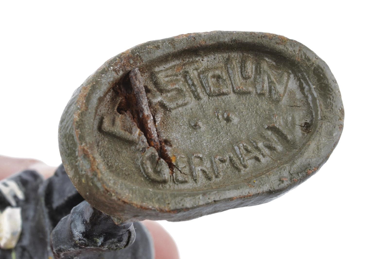 Elastolin, Figura di soldati delle SS con ufficiale e musicisti, policromia (Germania, 1940 circa...