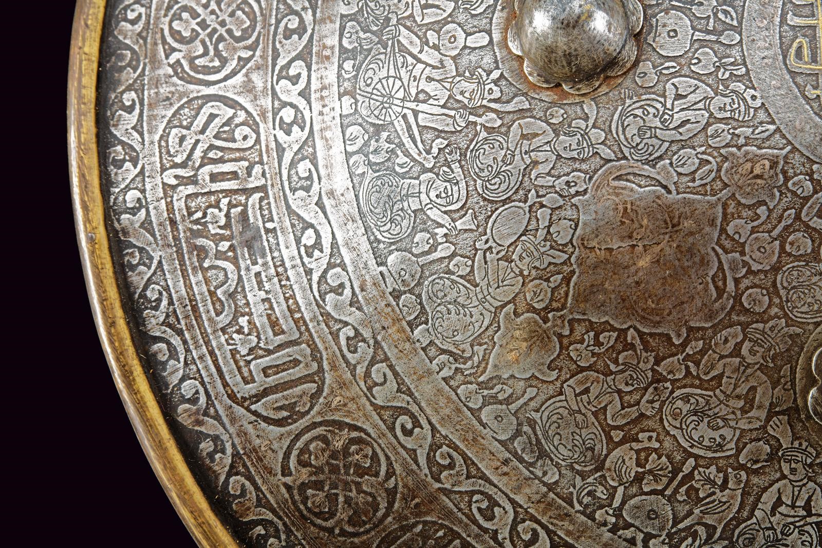 Bel sipar, lastra in ferro incisa (Indopersia), XIX secolo