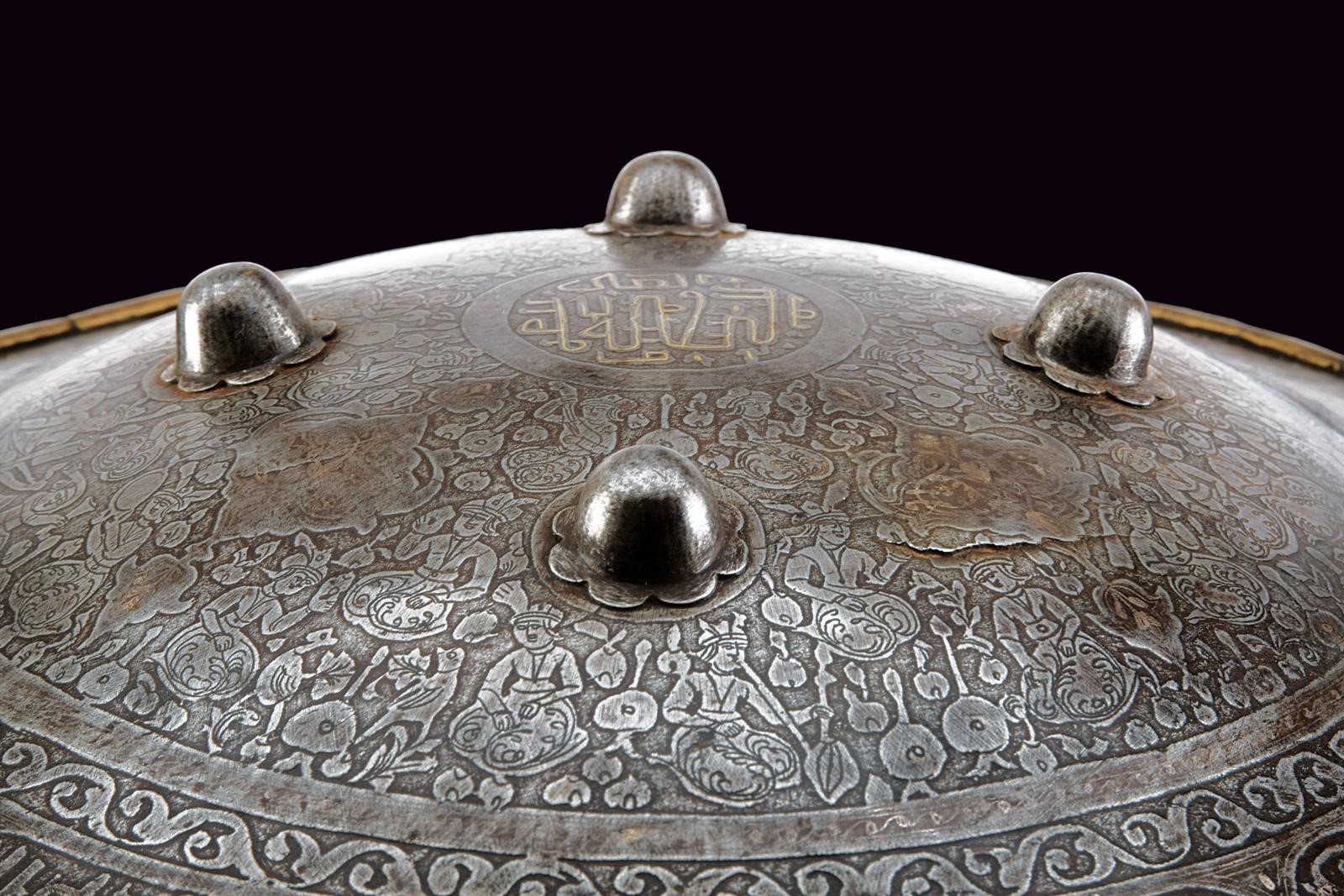 Bel sipar, lastra in ferro incisa (Indopersia), XIX secolo