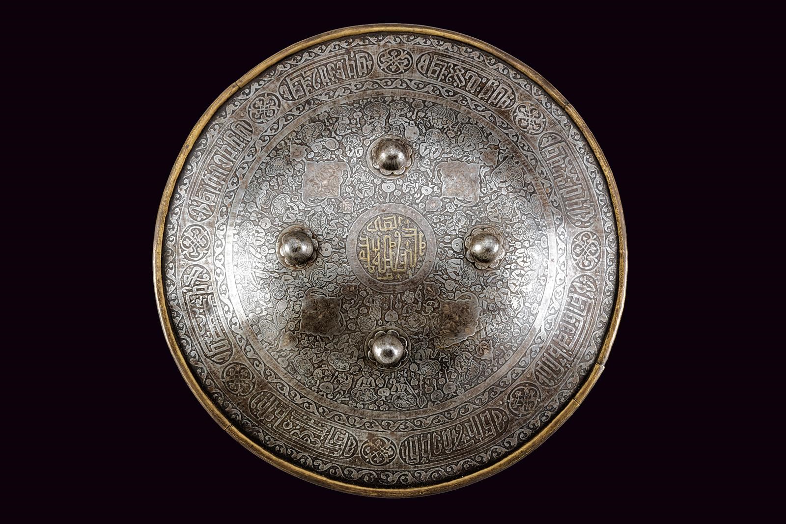 Bel sipar, lastra in ferro incisa (Indopersia), XIX secolo
