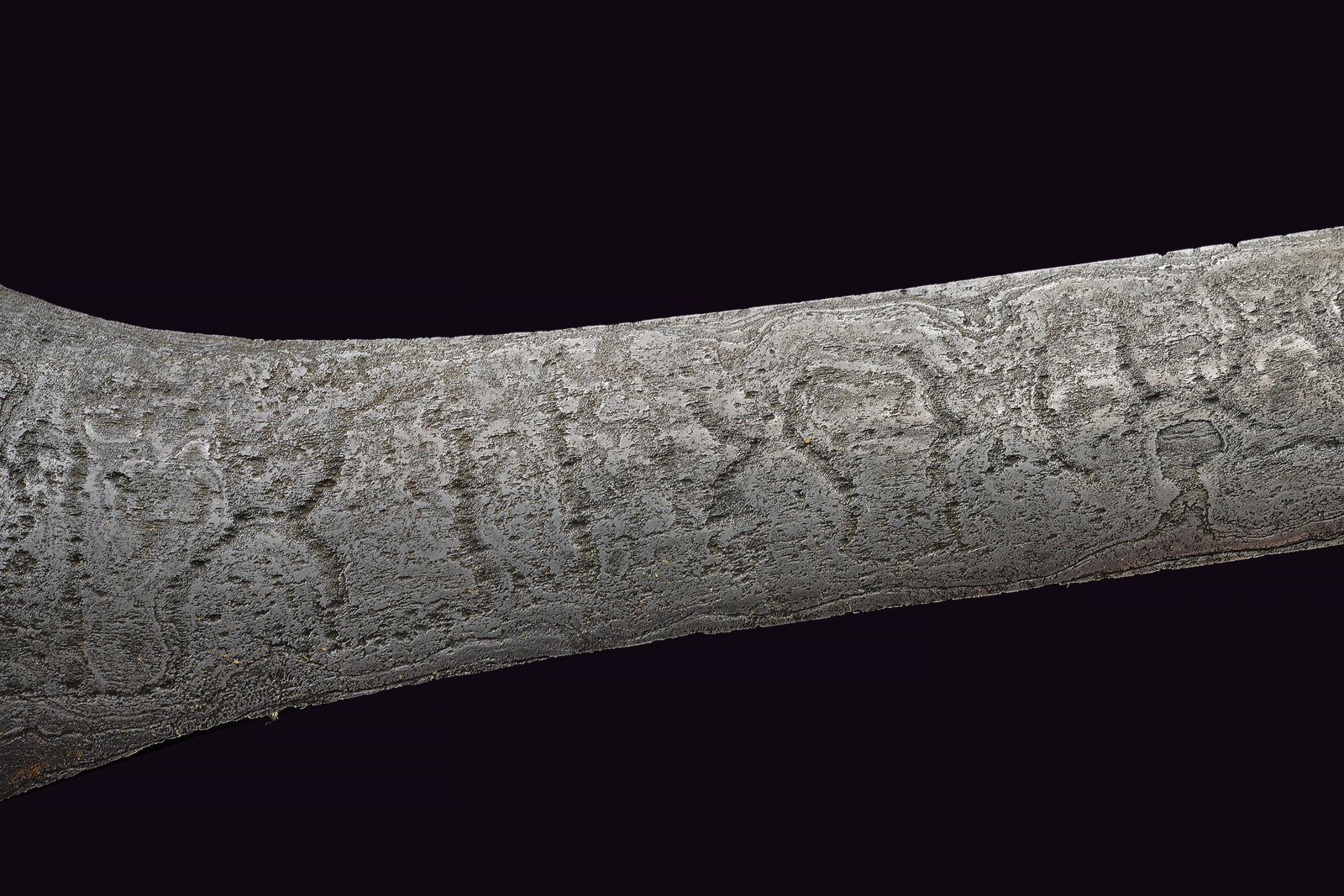 Kris, lama in fine pamor con ornati in argento dorato (Surakarta), XV–XIX secolo