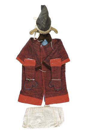 A Kusari-katabira with Eboshi cap and Kote