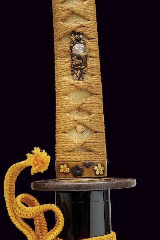Fujiwara Tadahiro, Katana firmata Hizen no Kuni no jū Ōmi Daijō, periodo Edo (1603-1867)