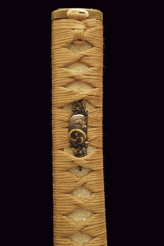 Fujiwara Tadahiro, Katana firmata Hizen no Kuni no jū Ōmi Daijō, periodo Edo (1603-1867)