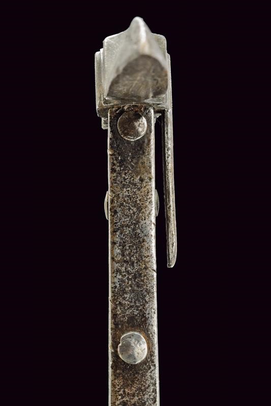 Martello da guerra XVI secolo, ferro e legno, con gancio da cintura