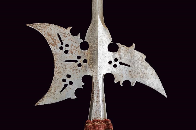 Alabarda, ferro e legno, inizio XVII secolo