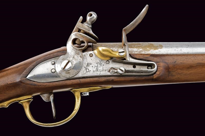 Regno di Napoli, Moschettone a pietra focaia da cavalleria, cal. 17 mm