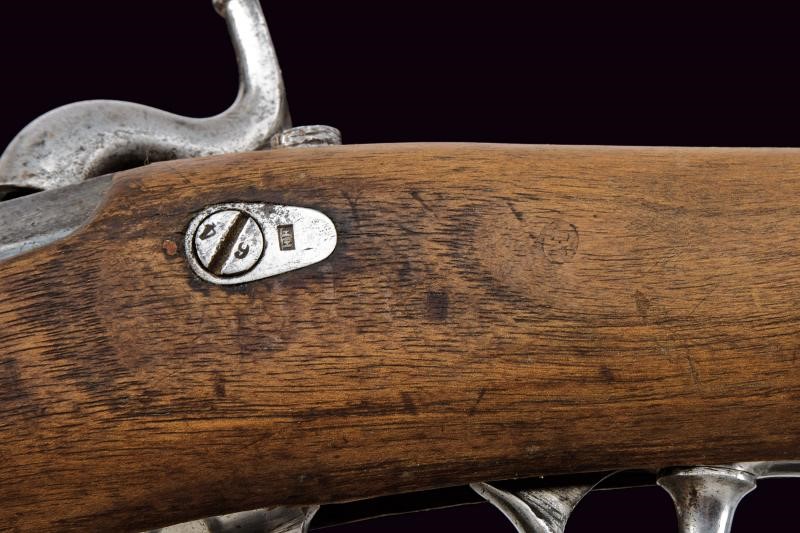 Carabina a luminello da bersaglieri, mod. 1848, con baionetta, cal. 16,9 mm