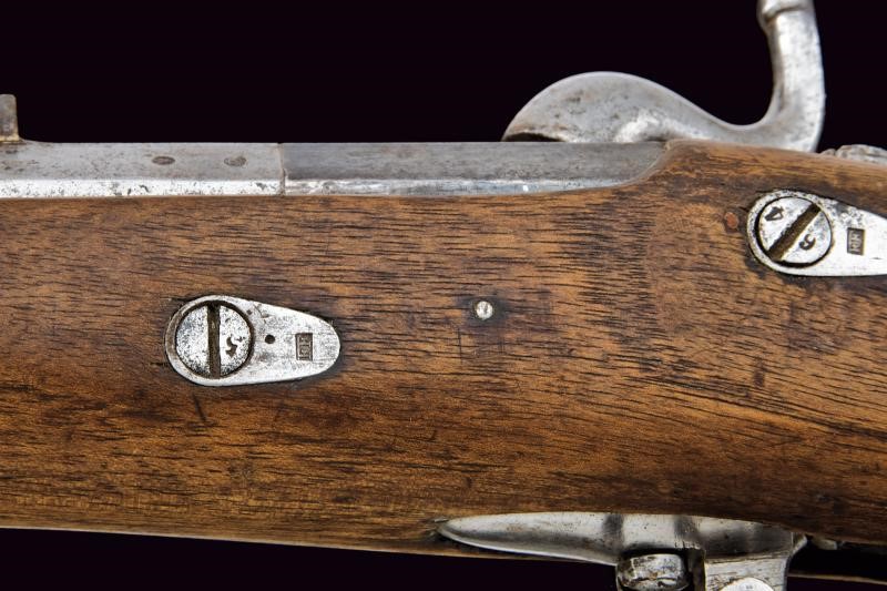 Carabina a luminello da bersaglieri, mod. 1848, con baionetta, cal. 16,9 mm