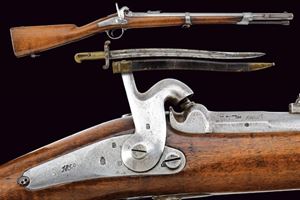 A rare and interesting percussion carbine of the Minie-Petrovic-Francotte type